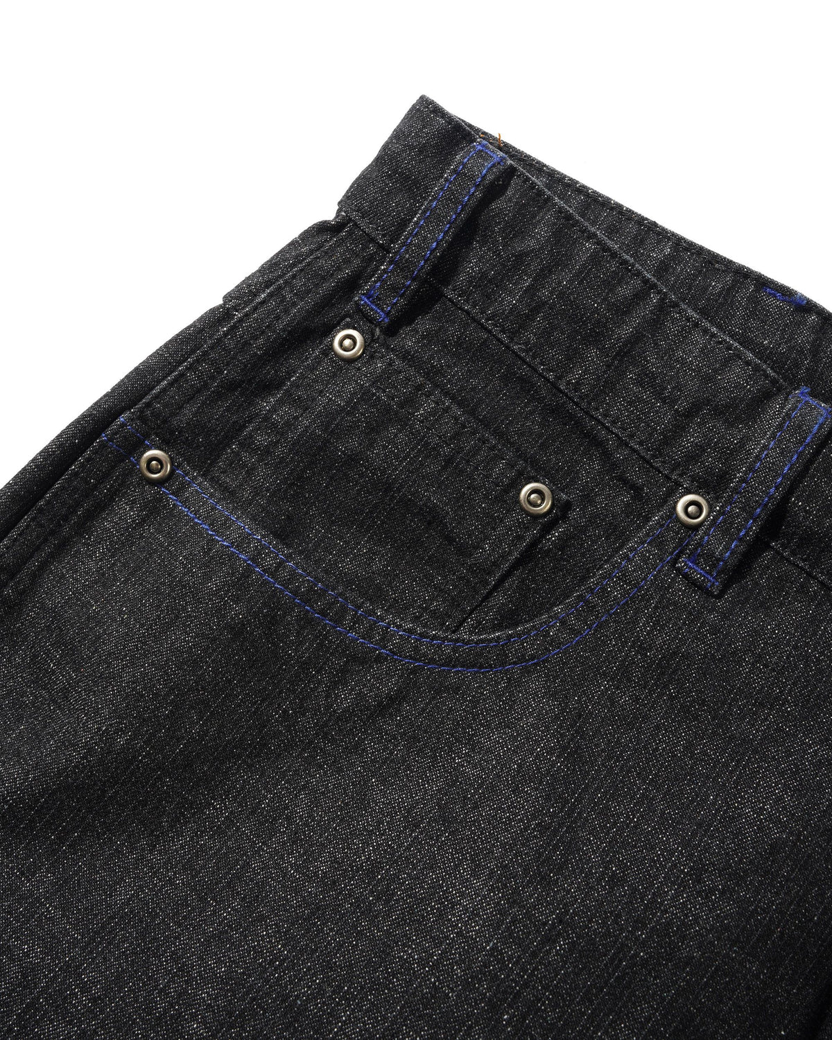 Break Denim Shorts, Streaky Black