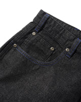 Break Denim Shorts, Streaky Black