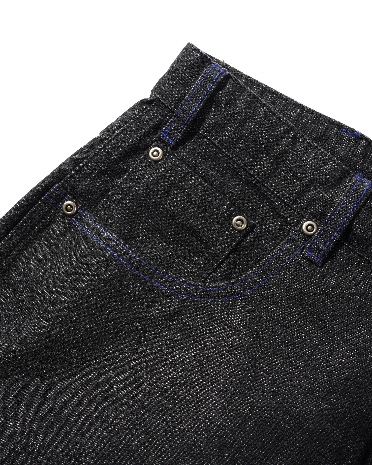 Break Denim Shorts, Streaky Black