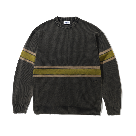 Break Knit Sweater, Washed Black