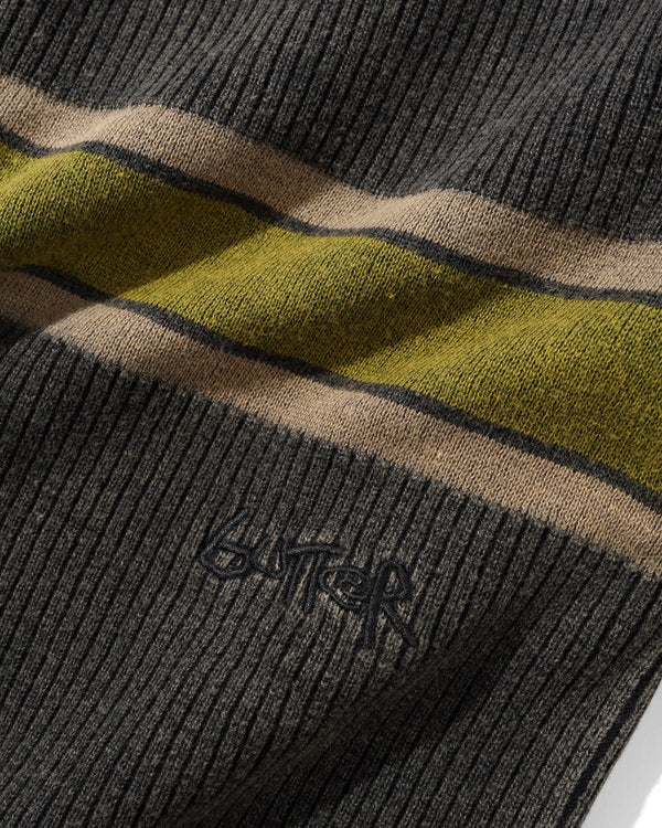 Butter Goods Break Knit Sweater, Washed Black