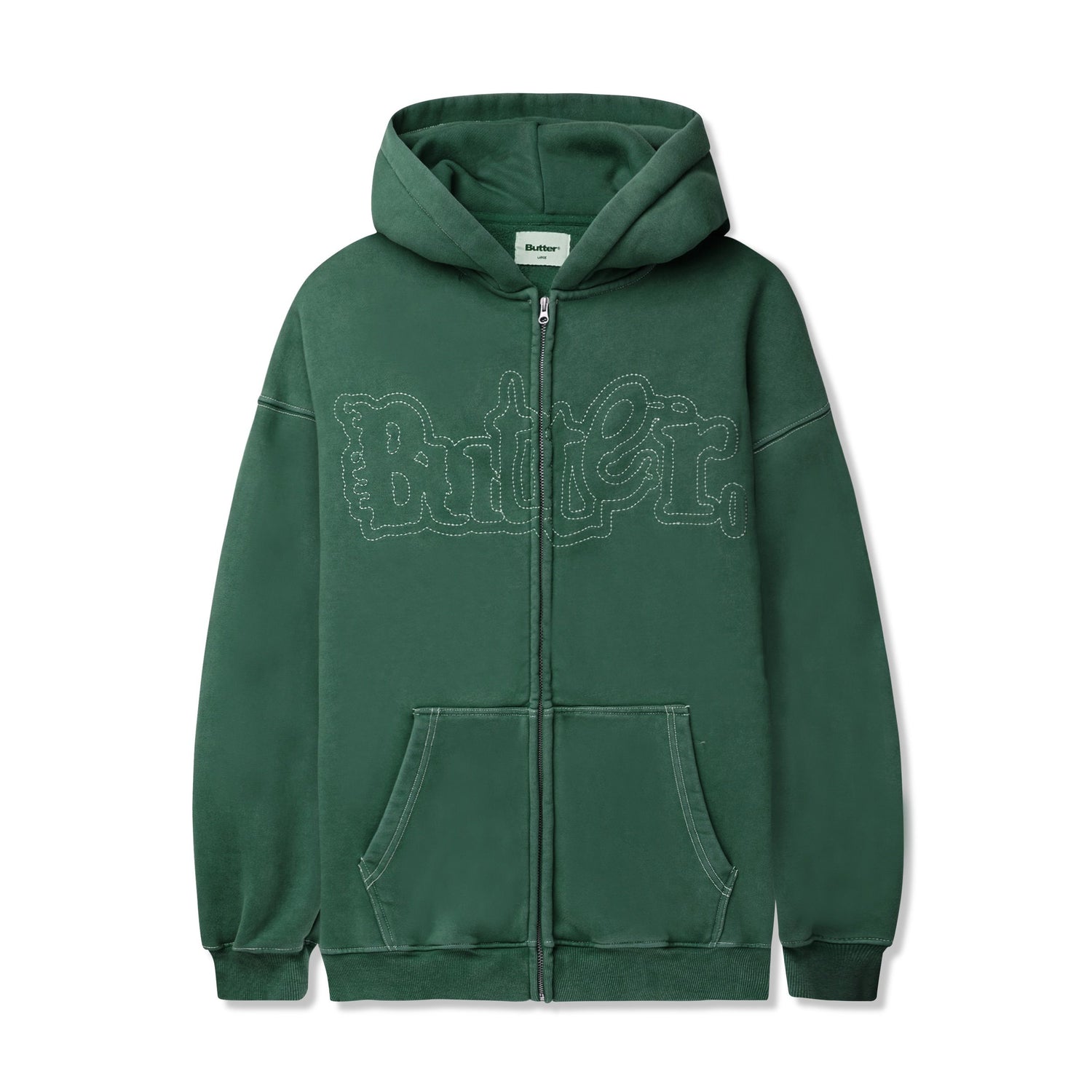 Breakdown Zip-Thru Hood, Washed Fern