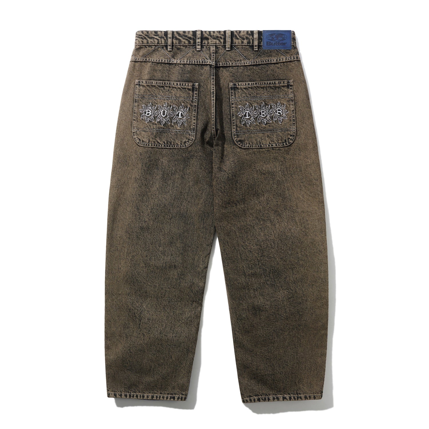 Bronco Denim Jeans, Brown Tint