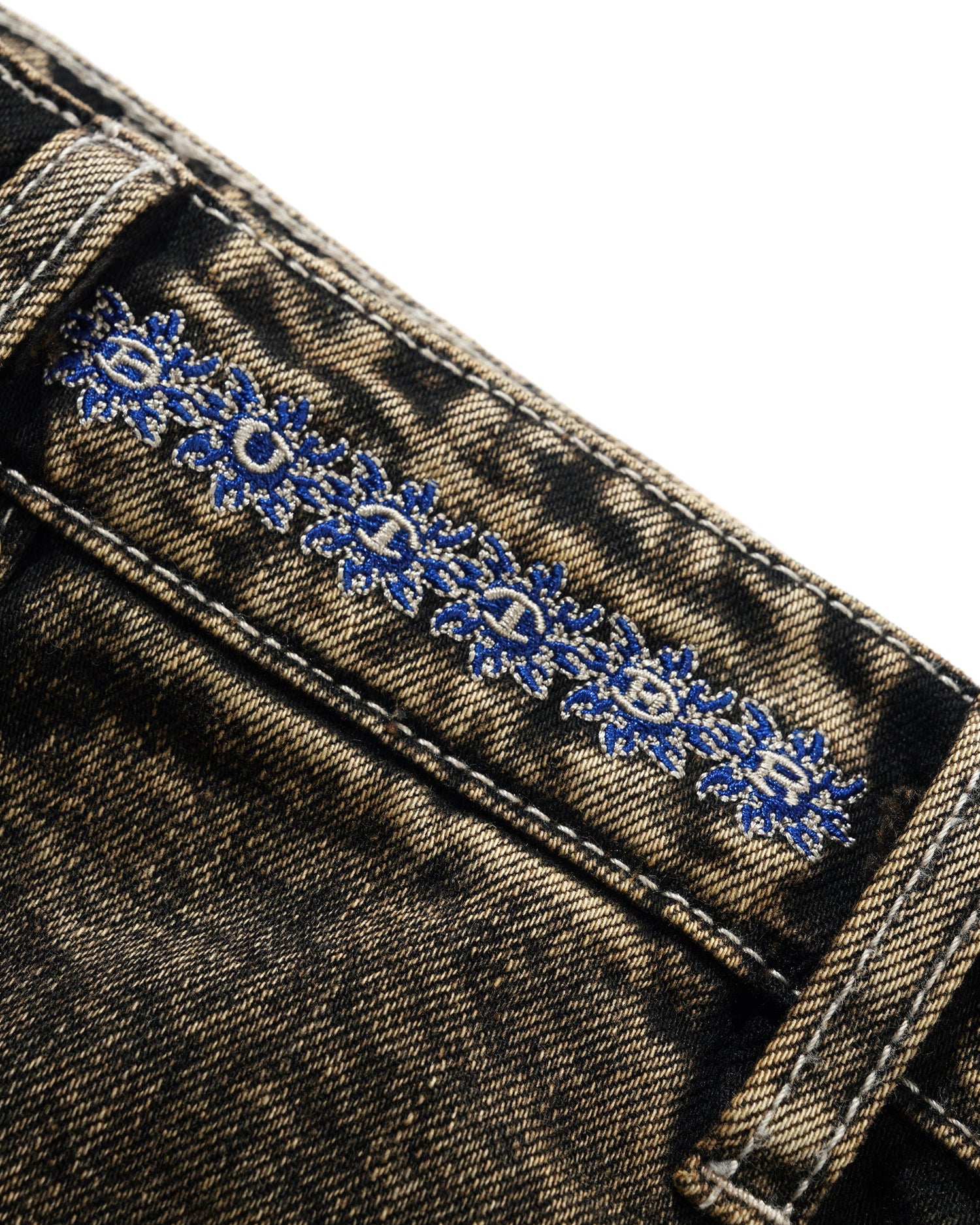 Bronco Denim Jeans, Brown Tint