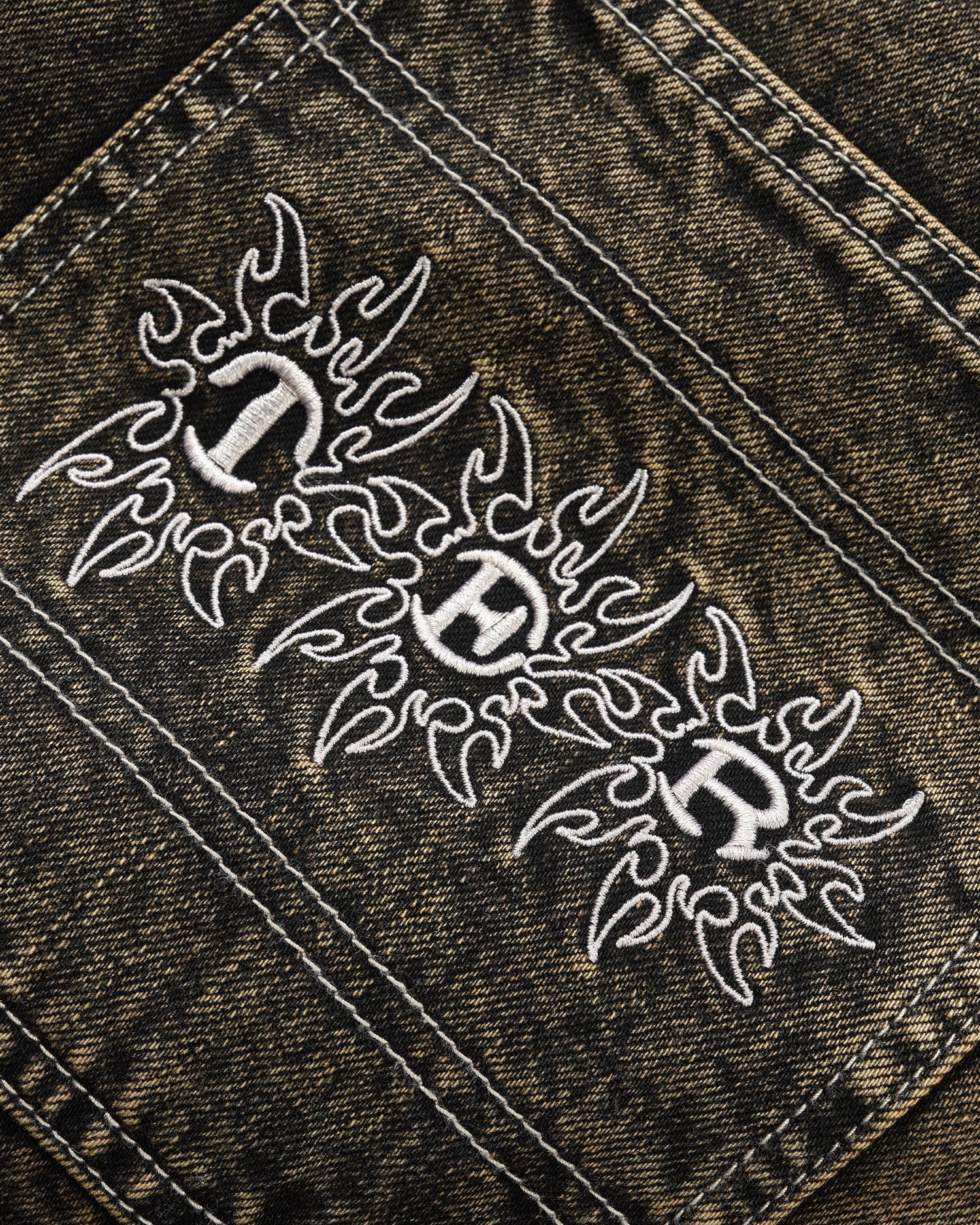 Bronco Denim Jeans, Brown Tint