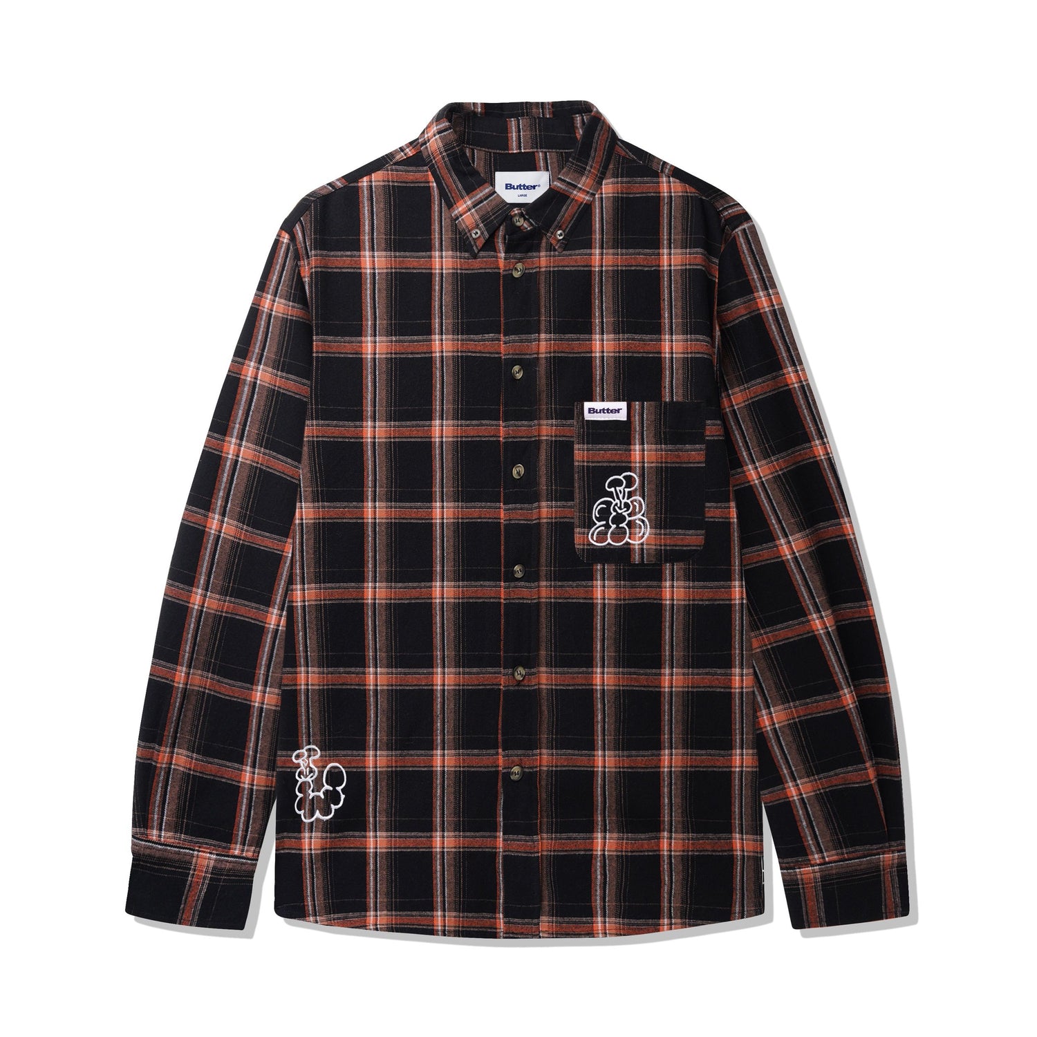 Bugs Flannel Shirt, Black