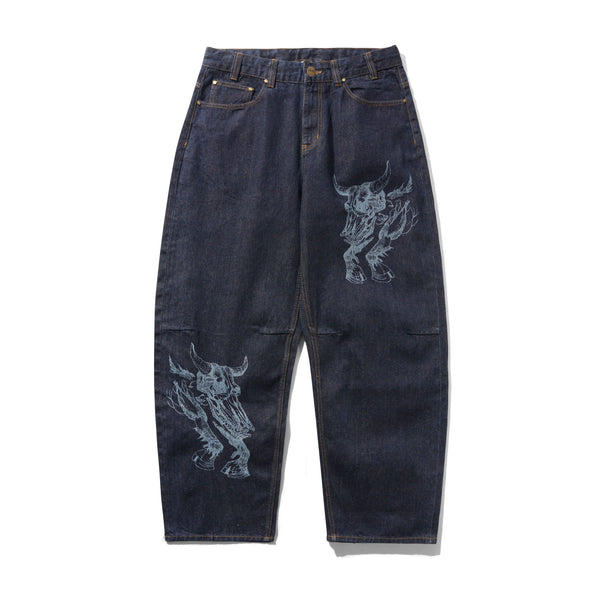 Butter Goods Bull Selvedge Denim Jeans, Raw Indigo
