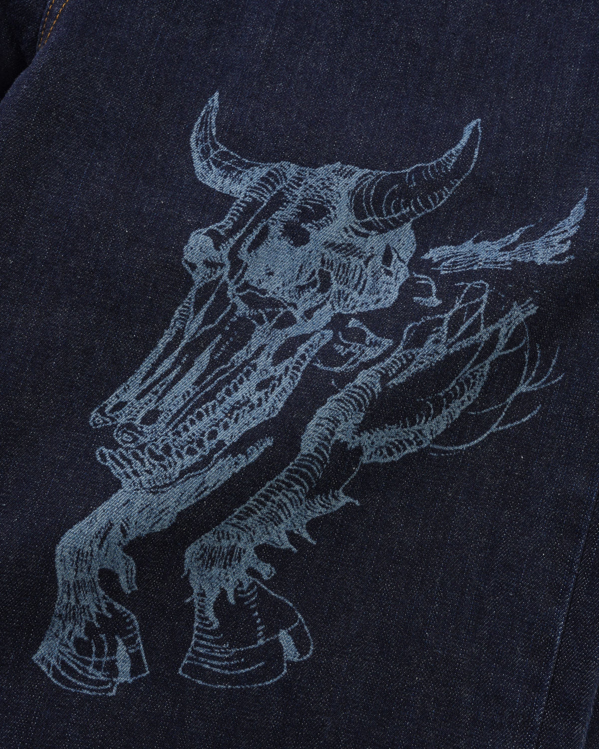 Bull Selvedge Denim Jeans, Raw Indigo