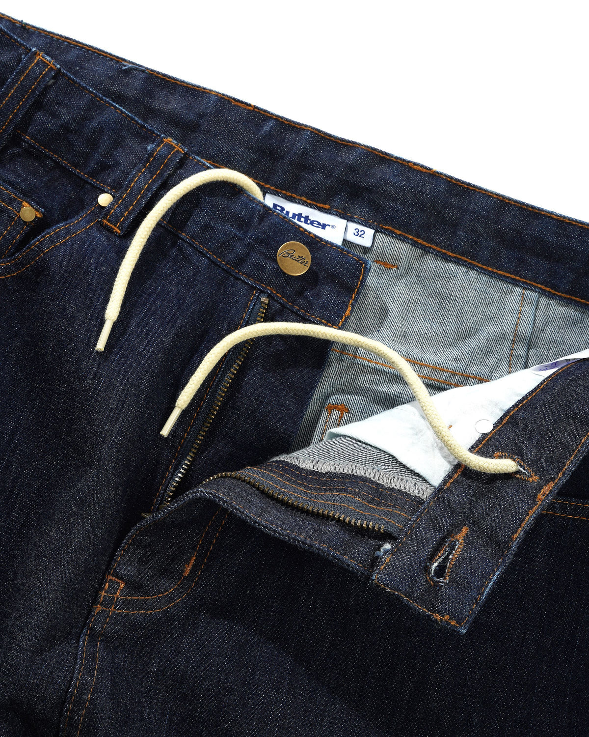 Bull Selvedge Denim Jeans, Raw Indigo