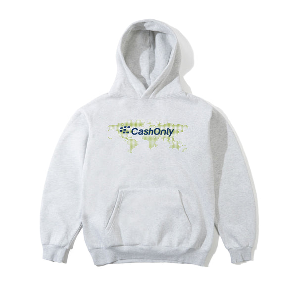 Cash Only Business Pullover Hood, Ash