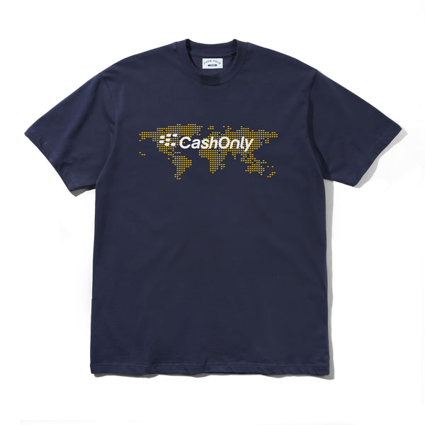 Cash Only Business Tee, Navy
