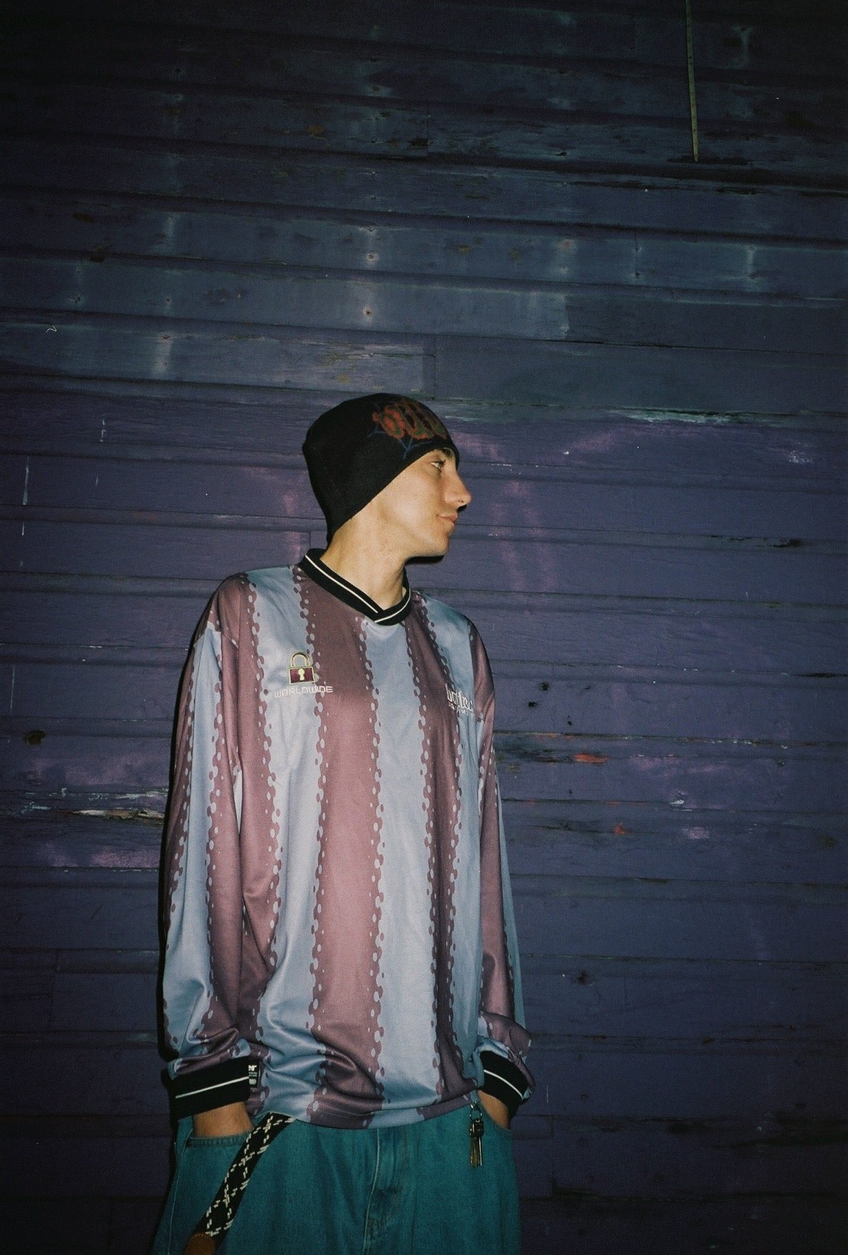 All City L/S Jersey, Grape / Redwood