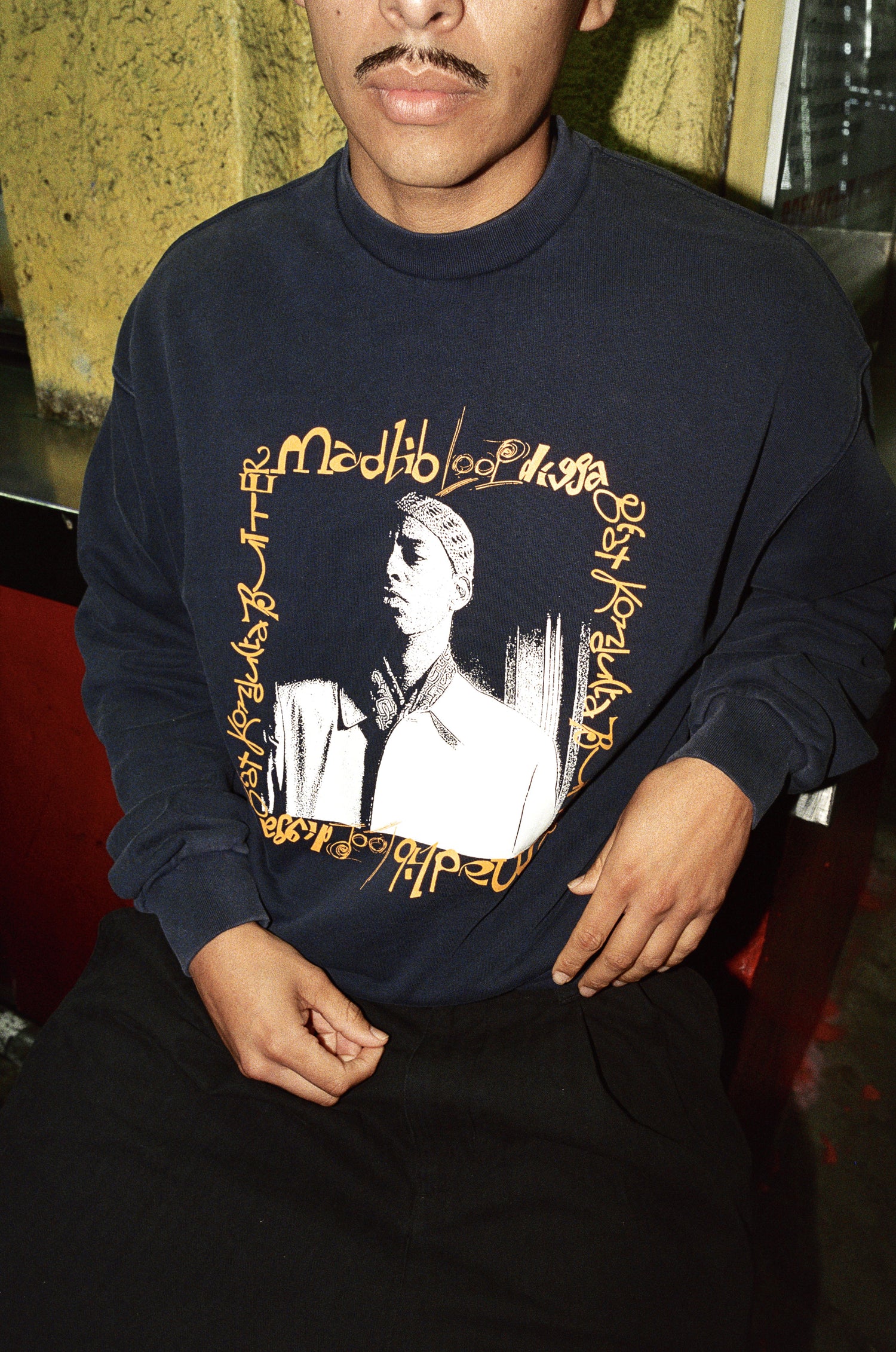 Loop Digga Crewneck, Washed Navy