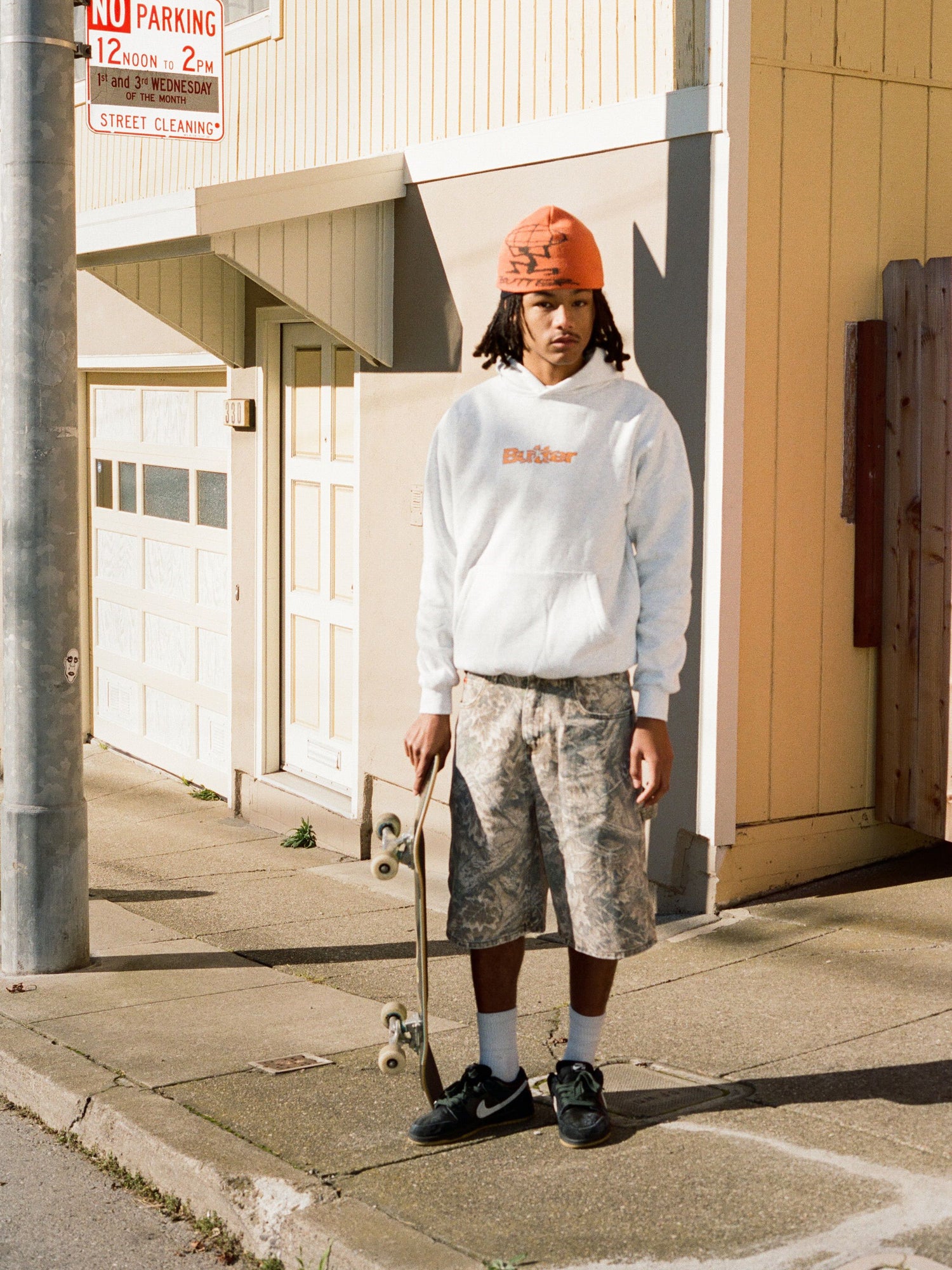 Carpenter Denim Shorts, Forest Camo