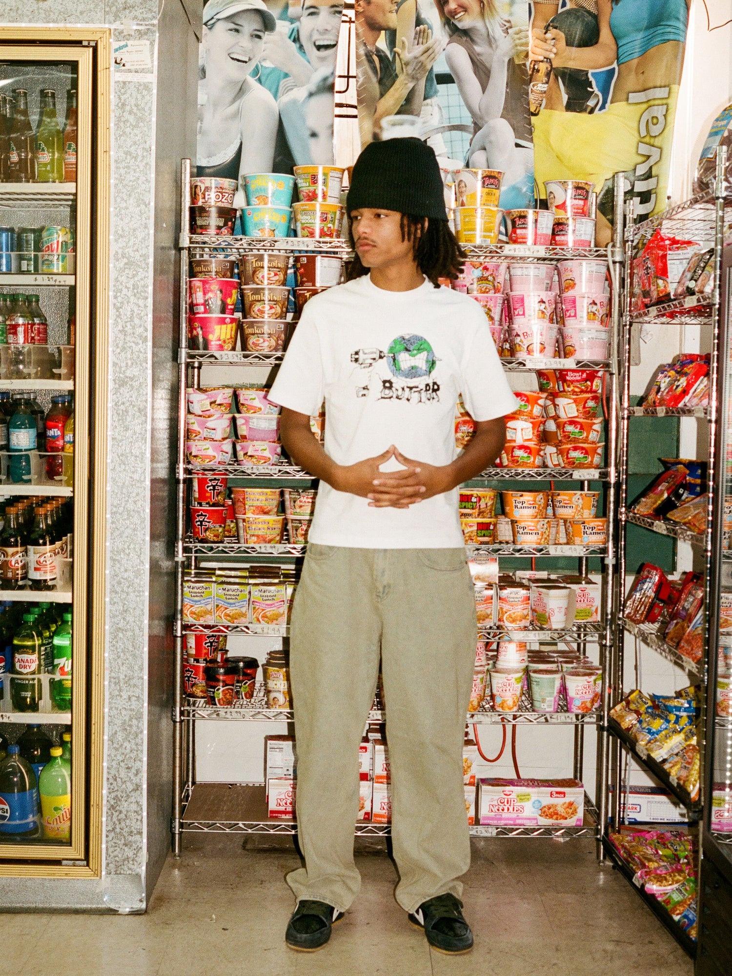 Drill Tee, Grey Blue