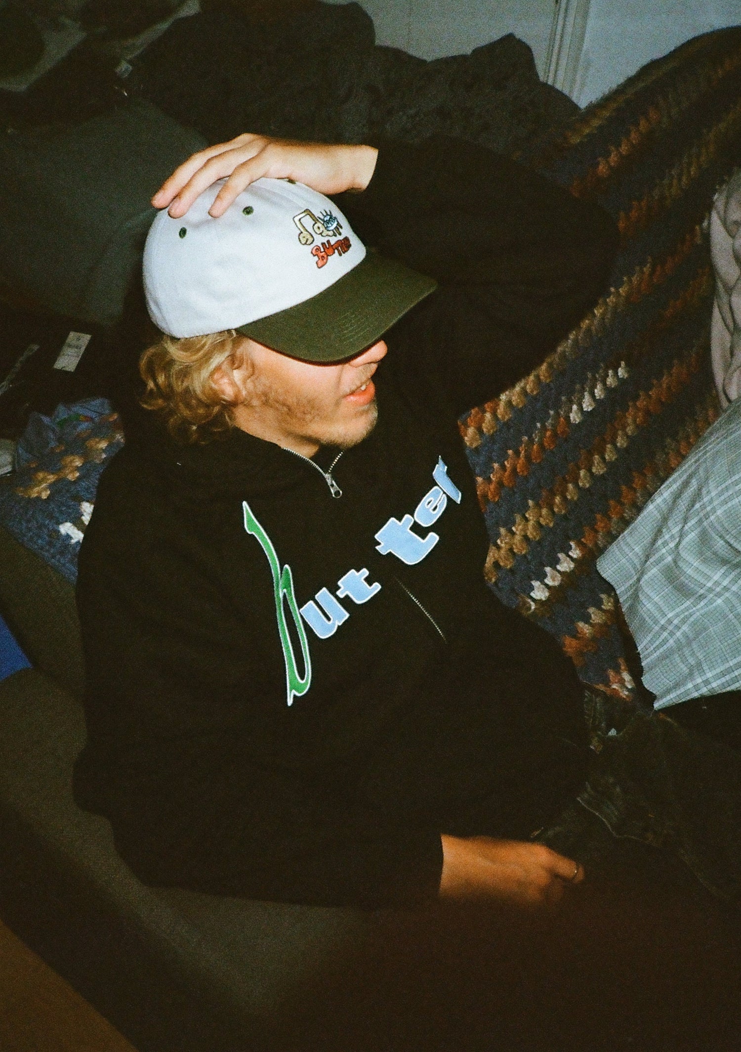 Turtle 6 Panel Cap, Light Grey / Seaweed