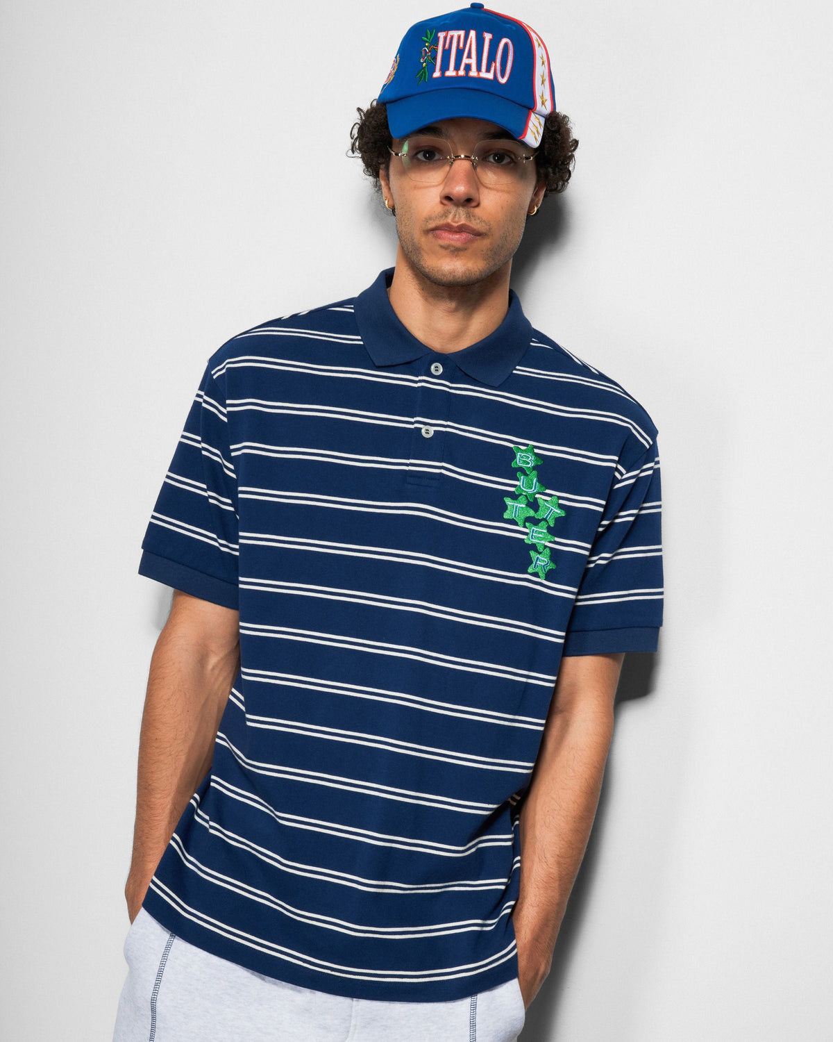 Stars Polo S/S Shirt, Navy