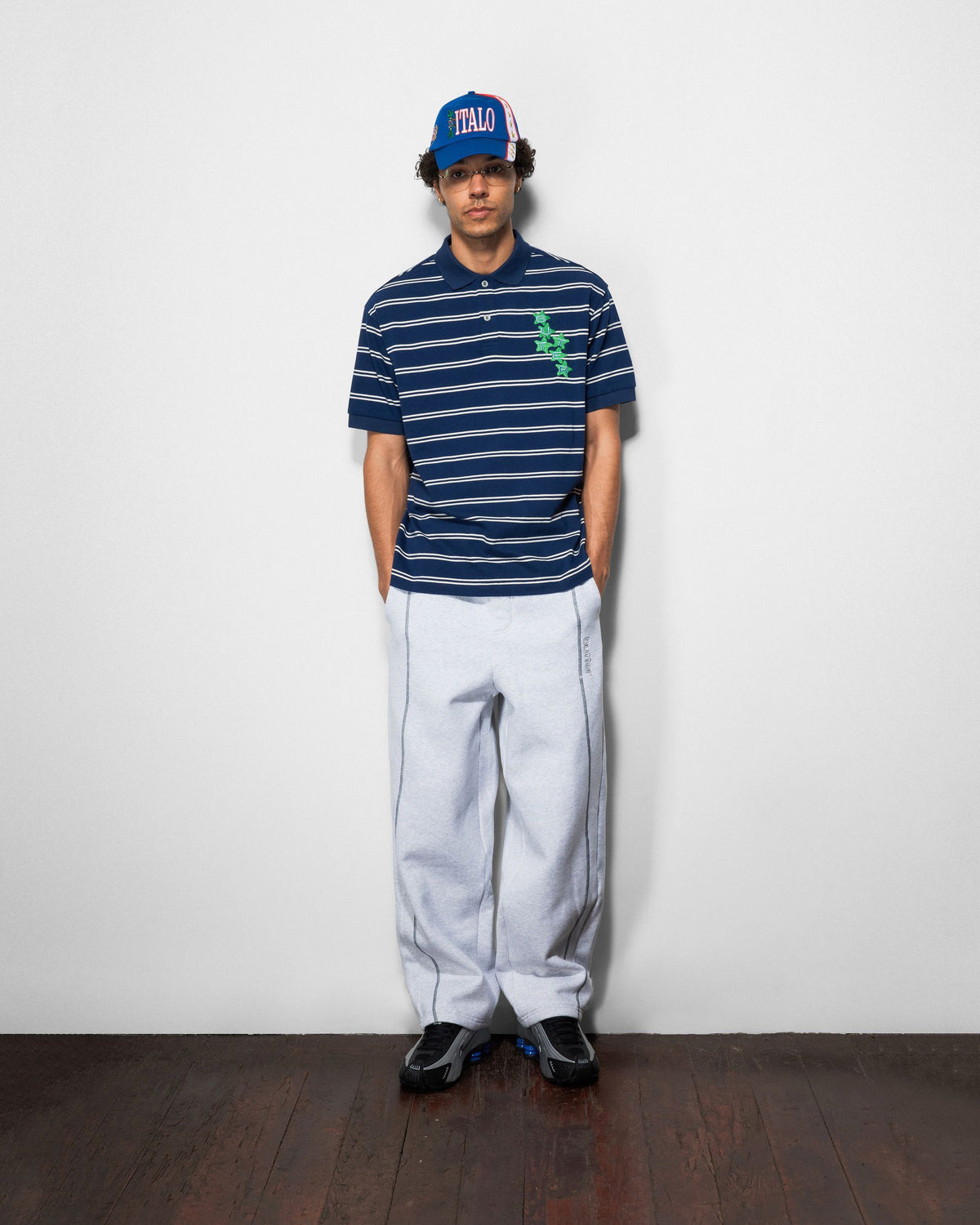 Stars Polo S/S Shirt, Navy