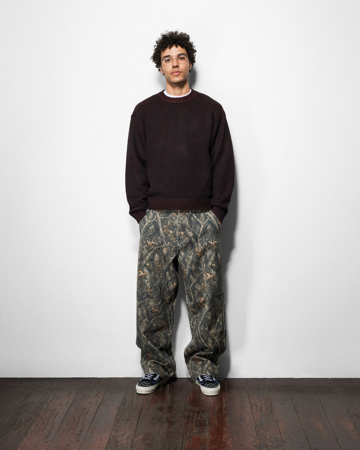 Textured Knit Sweater, Army