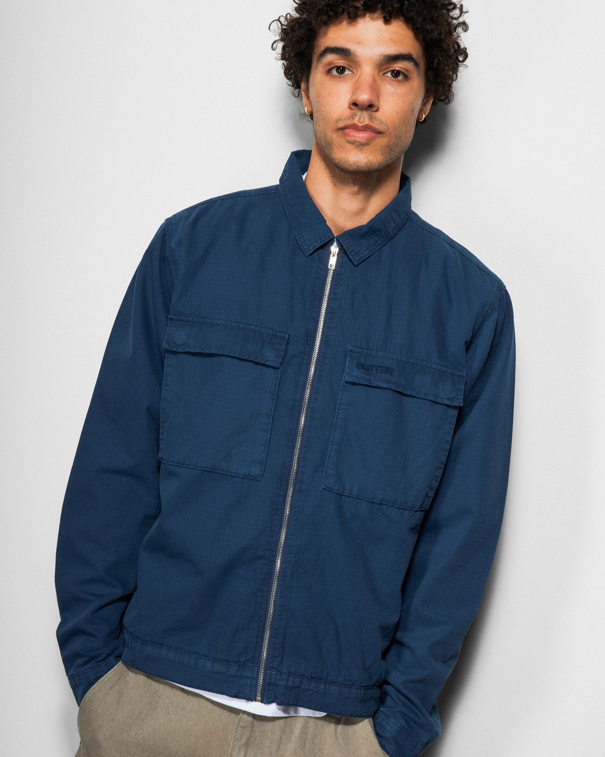 Ripstop Chore Jacket, Washed Navy