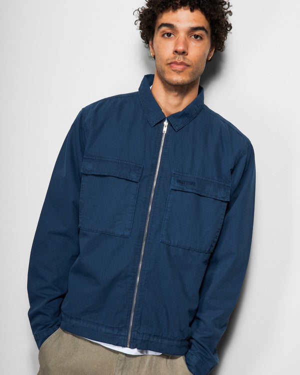 Butter Goods Ripstop Chore Jacket, Washed Navy