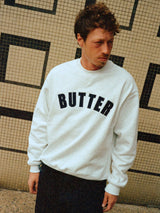 Arc Applique Crewneck, Black