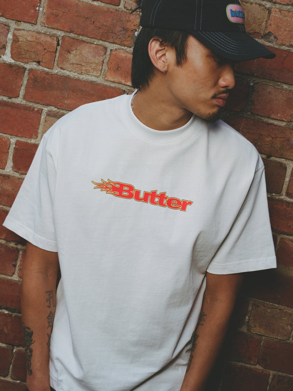 Butter Goods Overdrive Logo Tee, White