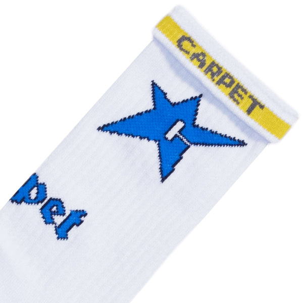 Carpet Company C-Star Socks, White