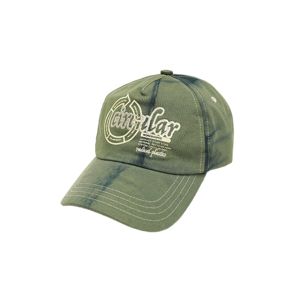 Space Available Circular Design Hat, Tie Dye Green