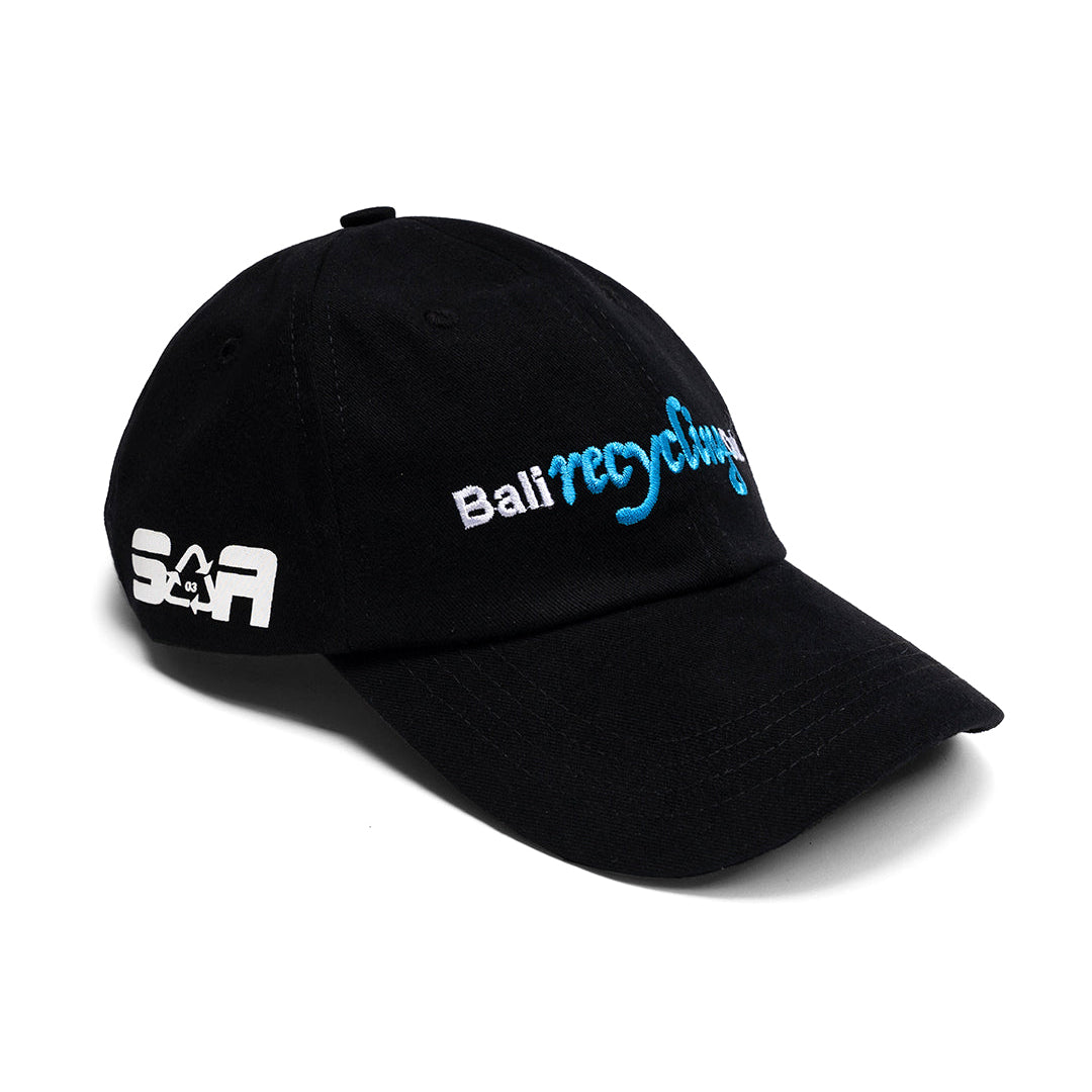 Bali Recycling Club Hat, Black