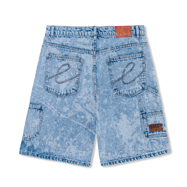 Hoddle Carpenter Heart Jean Short, Laser Etched