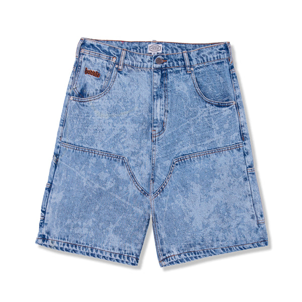 Hoddle Carpenter Heart Jean Short, Laser Etched