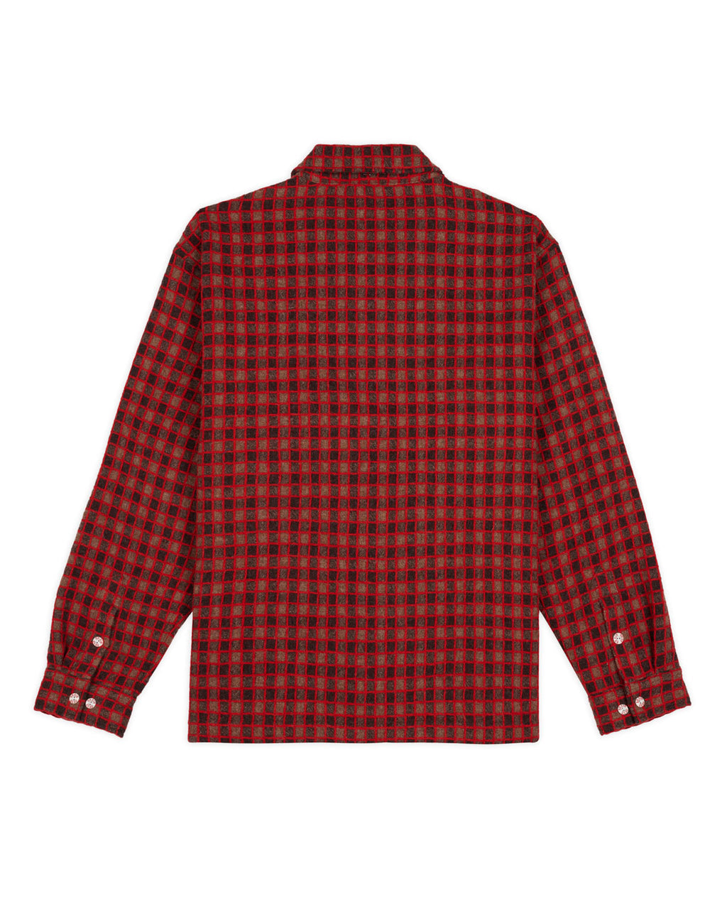 Check Mate Flannel Zip Shirt, Brown