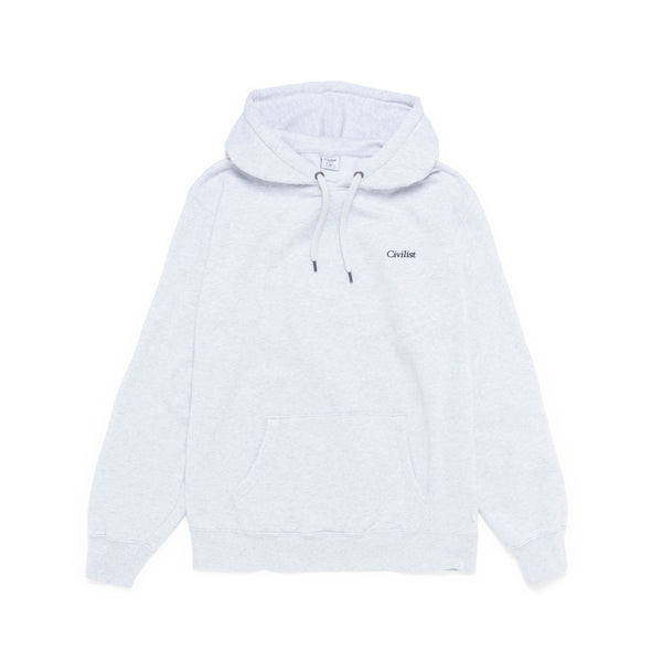 Civilist Mini Logo Pullover, Light Heather Grey