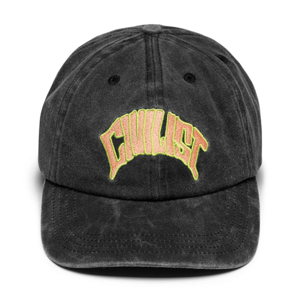 Civilist Arch Low Pro Hat, Washed Black