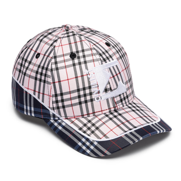 Civilist Checks Low Pro Hat, Pink / Blue