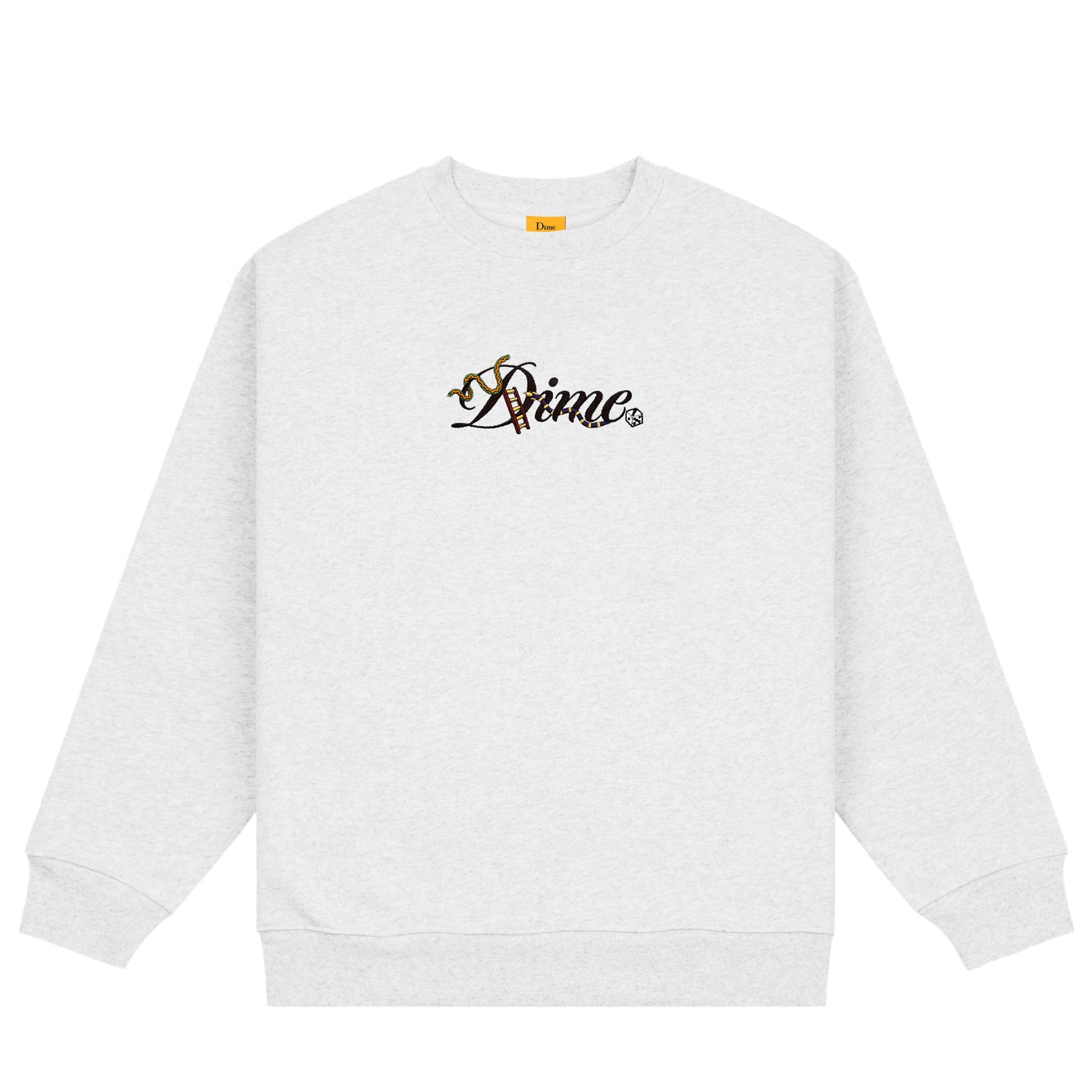 Cursive Snake Crewneck, Ash