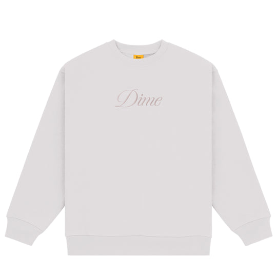 Cursive Logo Crewneck, Cement