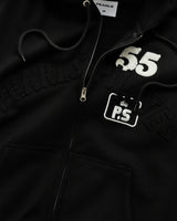 Crown Zip Hood, Black