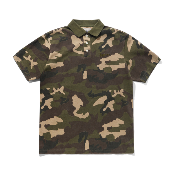 Butter Goods Camo Polo, Woodland
