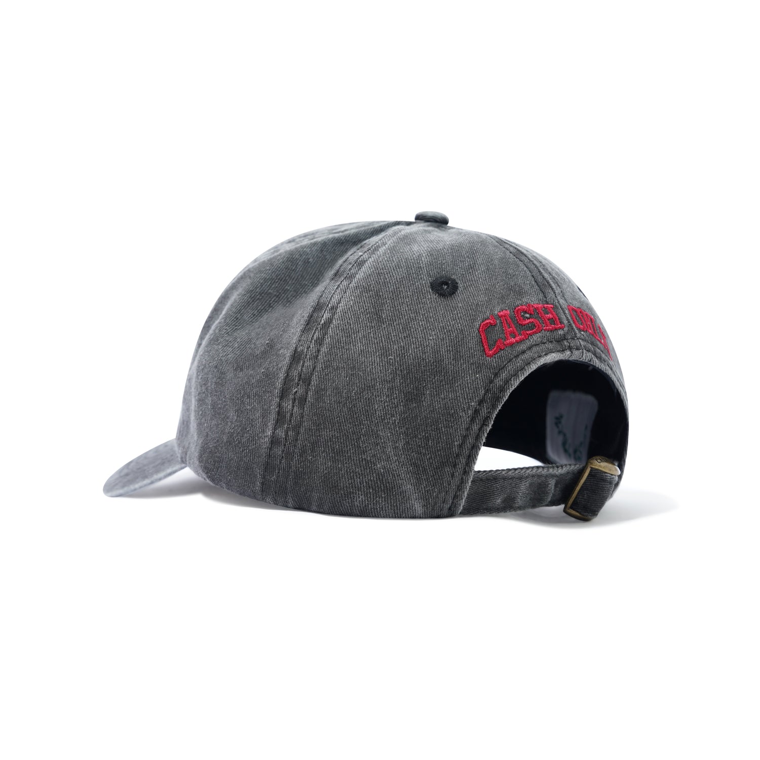 Campus 6 Panel Cap, Washed Black