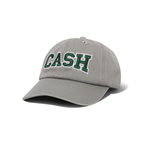 Cash Only Campus 6 Panel Cap, Washed Grey