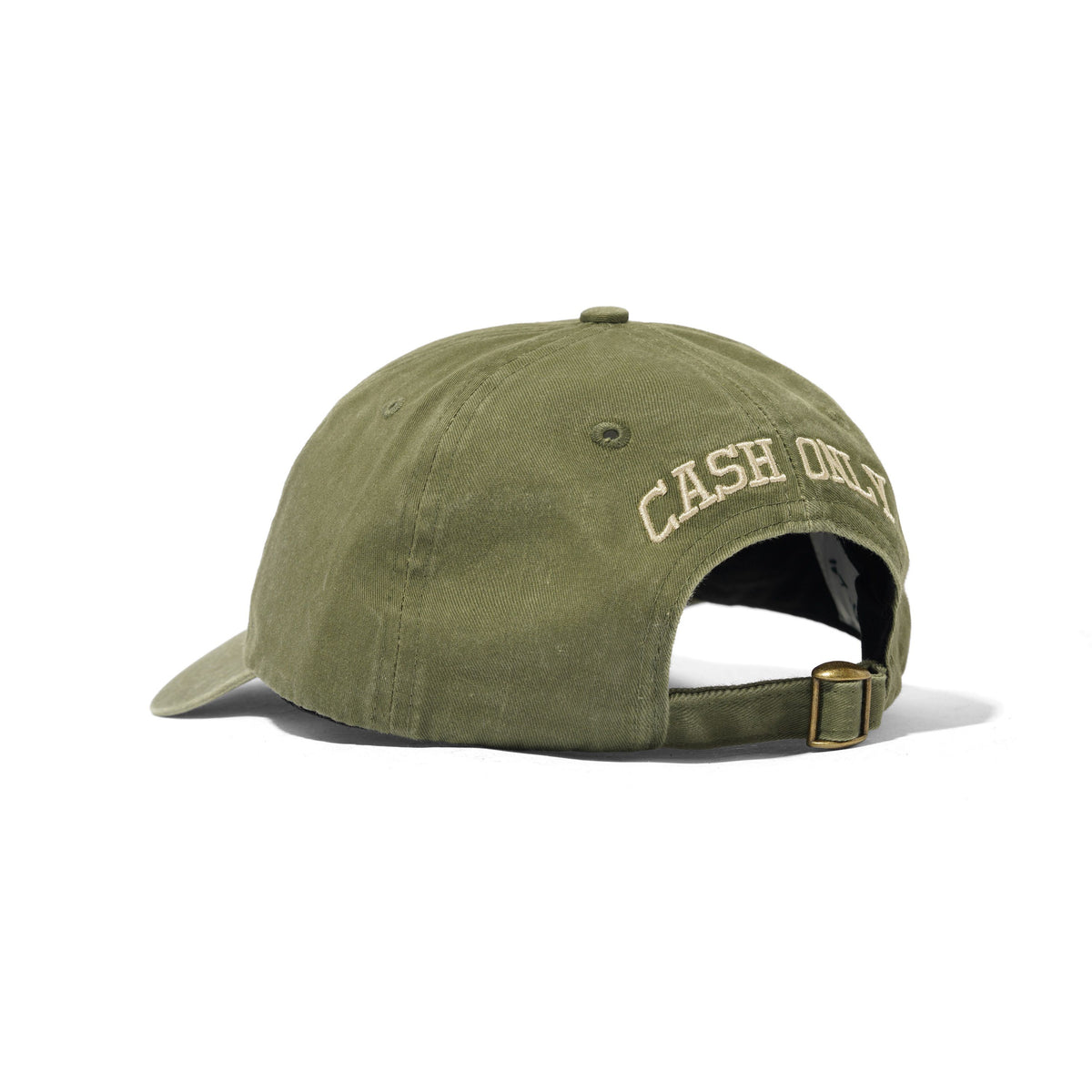 Campus 6 Panel Cap, Washed Olive