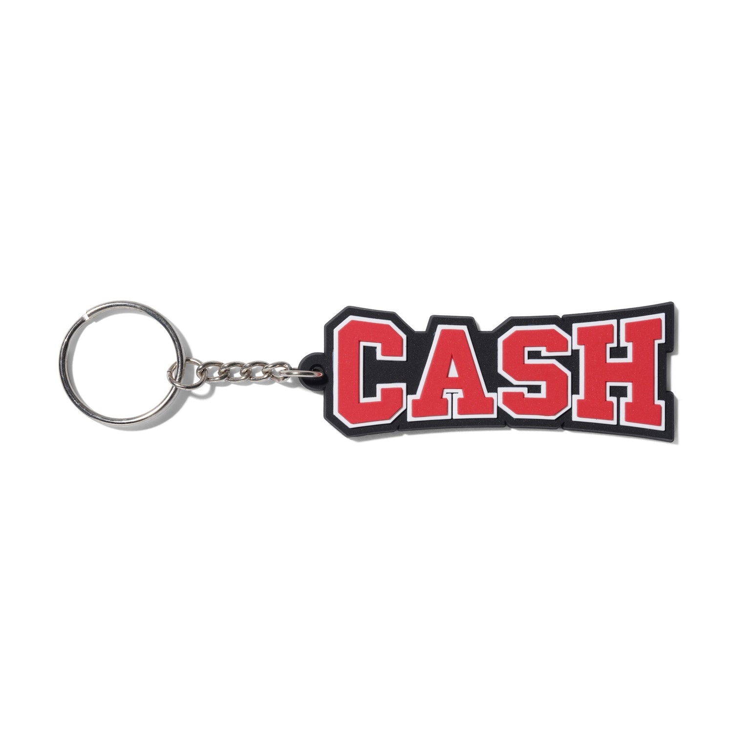 Campus Rubber Key Chain, Black / Red