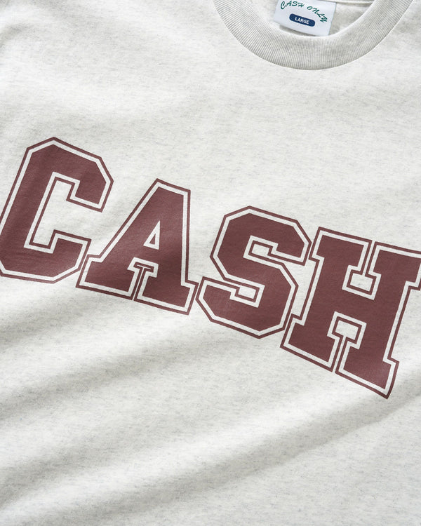 Cash Only Campus Tee, Ash