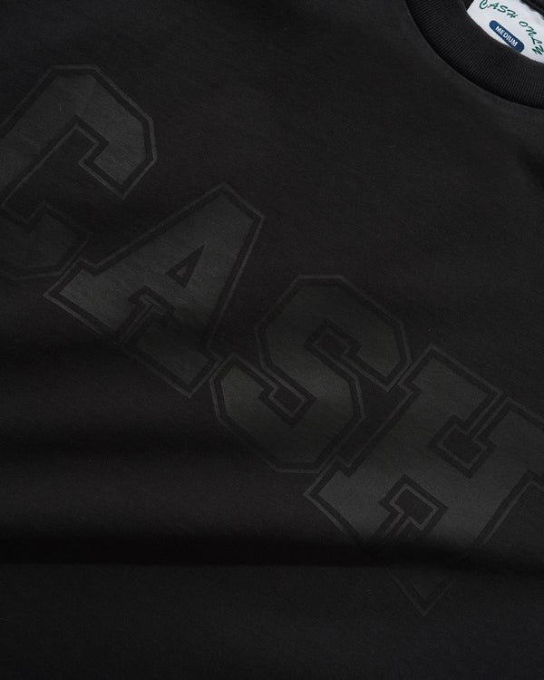 Cash Only Campus Tee, Washed Black