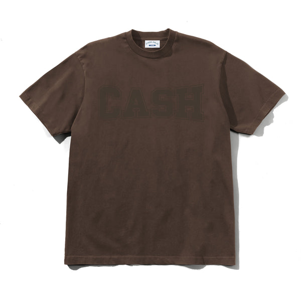 Cash Only Campus Tee, Washed Brown