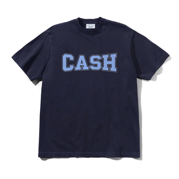 Cash Only Campus Tee, Washed Navy