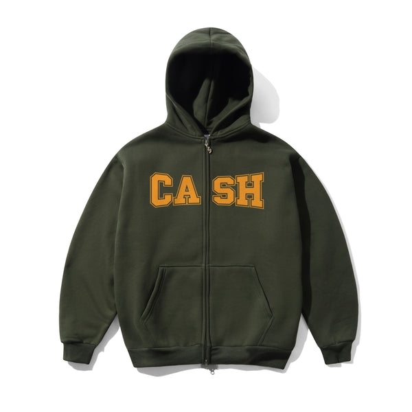 Cash Only Campus Zip-Thru Hood, Fatigue