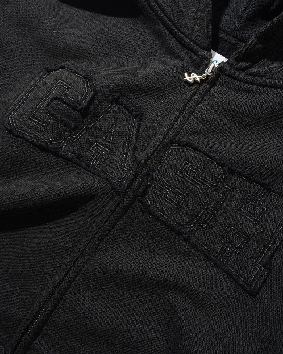 Campus Zip-Thru Hood, Washed Black